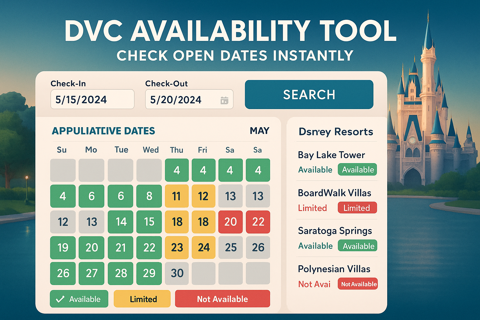 DVC Availability Tool: Instantly Unlock Open Dates