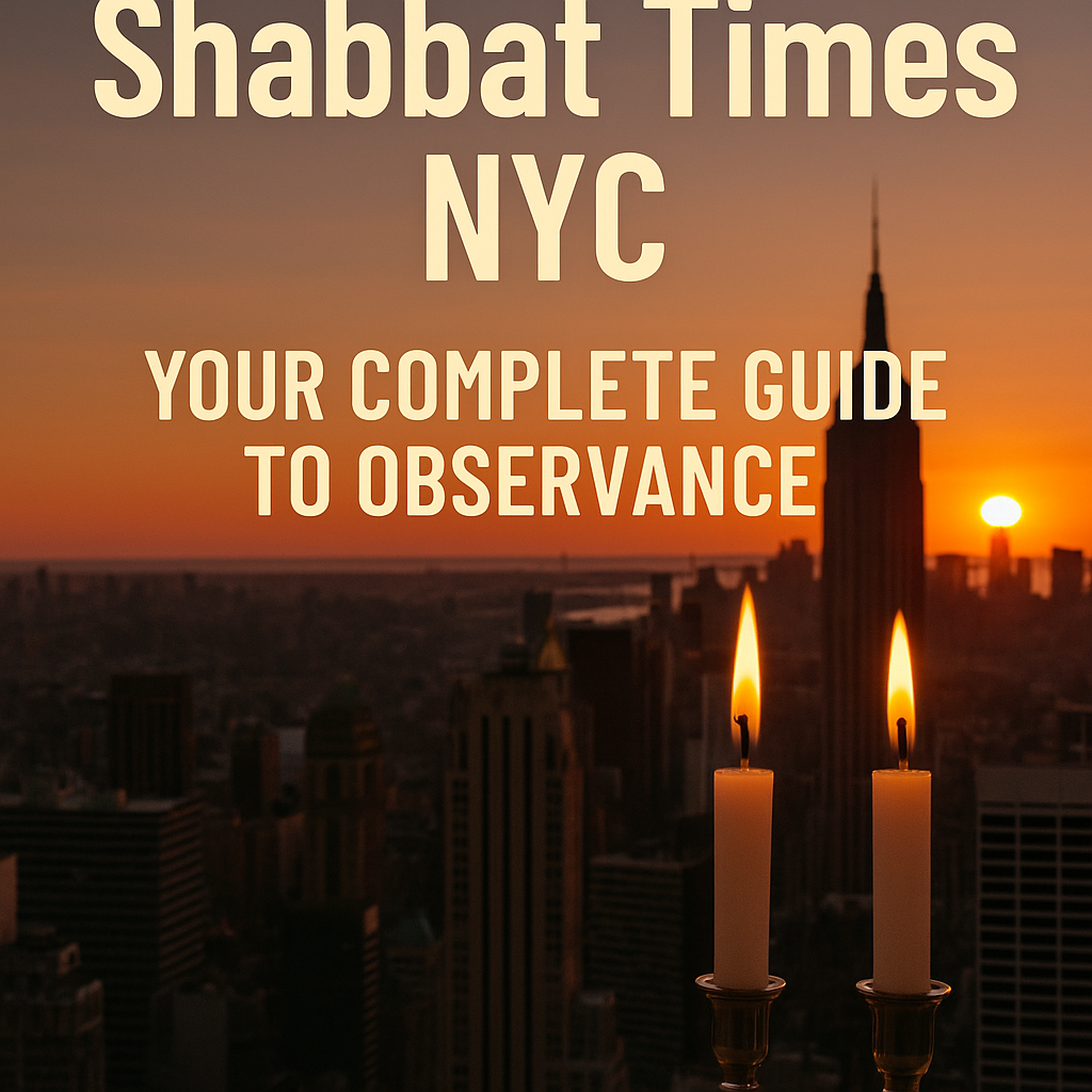 Shabbat Times NYC: Never Miss a Sacred Moment