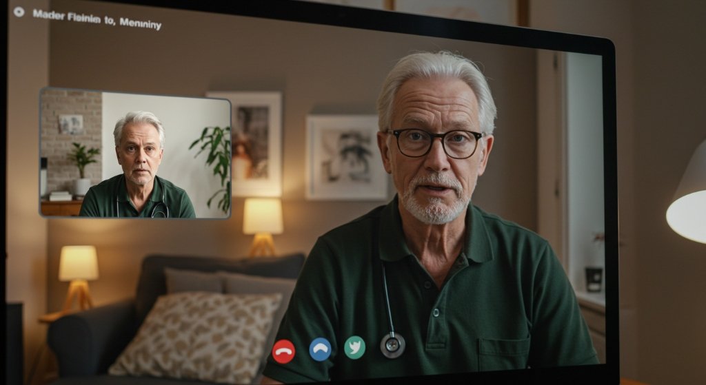 a video call with a doctor with the help of Doctiplus